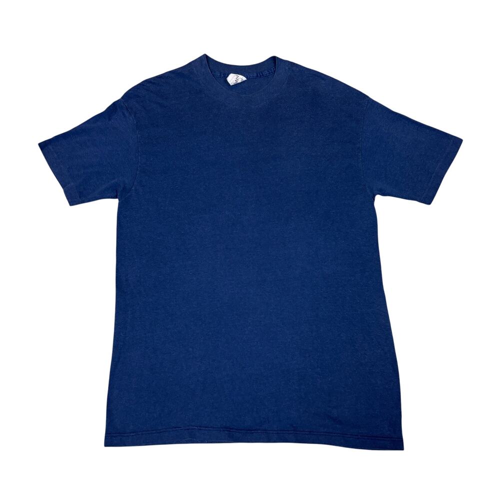 Vintage 90s Sportswear Blank Blue Single Stitch T Shirt Men's XL Made in USA